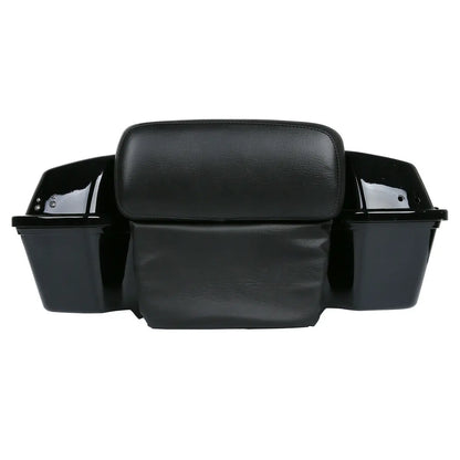 Motorcycle 5.5" Razor Trunk +Top Rack & Backrest For Harley Touring  Road King Street Electra Glide 1997-2013 2012
