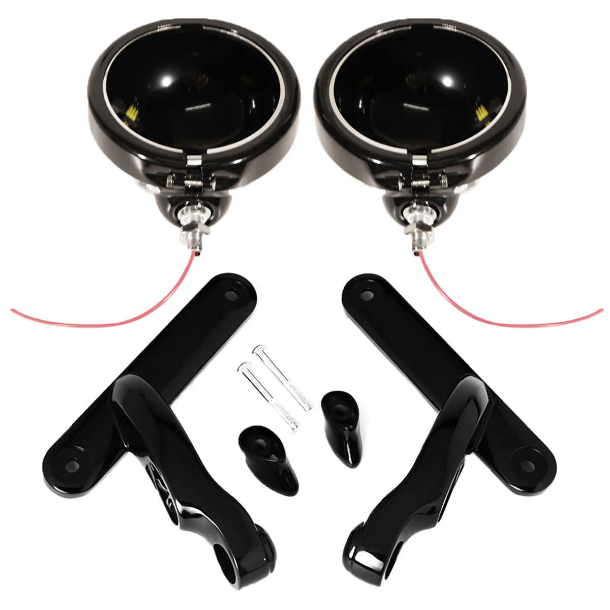 4.5inch Housing Bracket Mount Ring Bracket For Auxiliary Fog Passing Light Lamp Motorcycle Parts For Harley Street Glide FLHX