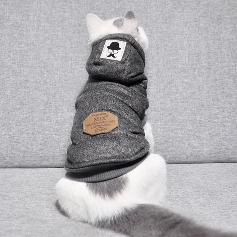 Winter Cotton Pet Cat Clothes for Small Cats Warm Cat Costume Katten Kedi Coat Jacket Puppy Pet Clothing Outfit ubranko dla kota