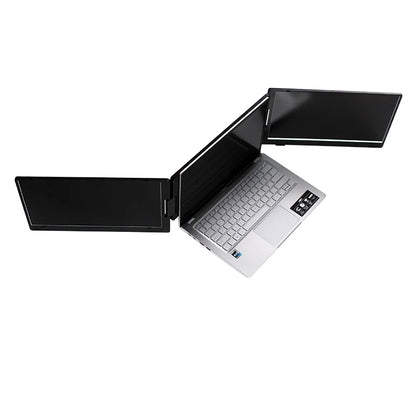 Portable 14 Inch Triple Monitor IPS 1920*1080p Laptop Screen Extender with TFT Panel New Portable Triple Monitor for Laptop