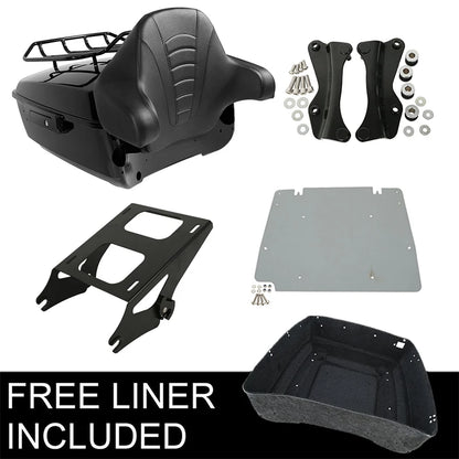 Motorcycle King Trunk Luggage Rack Plate For Harley Touring Road King Electra Glide Road Glide 2014-2025