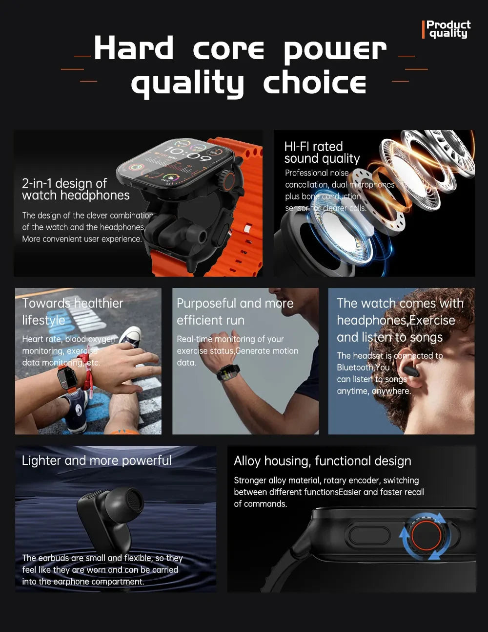 2025 NEW G8 Buds Stylish TWS 2 in 1 True Wireless Earphone Smart Watch BT 5.3 High Stability Connection Long Play Time