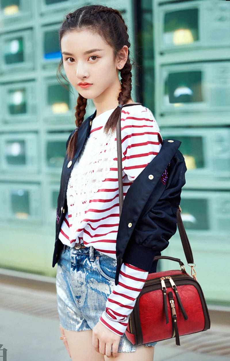 Yogodlns Crossbody Bags For Women PU Leather New High Quality Ladies Fashion Solid Color Bag Female Designer Shoulder Bag