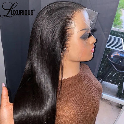 360 Lace Front Human Hair Wigs For Saudi Arabia Client DHL Shipping Bone Straight Full Lace Human Hair Pre Plucked 150% Density