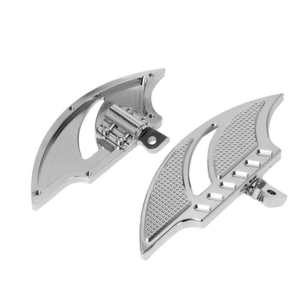 Motorcycle Stretched Floorboard Passenger Rear Foot Pegs Rest Pedal For Harley Dyna Touring Sportster XL 883 Softail