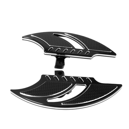 Motorcycle Stretched Floorboard Passenger Rear Foot Pegs Rest Pedal For Harley Dyna Touring Sportster XL 883 Softail
