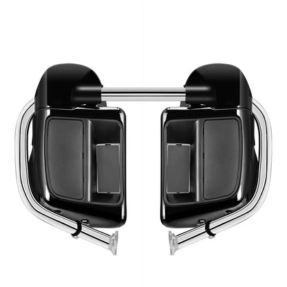 Motorcycle Engine Guard Crash Bar Lower Vented Fairings For Harley Touring Road King Electra Glide Street Glide 2014-2024