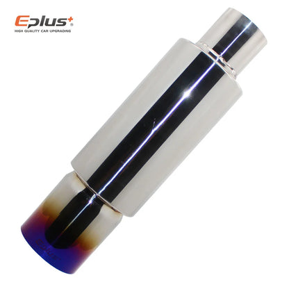 EPLUS Car&Motorcycle Exhaust Pipe Muffler Tail Pipe Universal High Quality Stainless Steel 51 57 63MM Exhaust End Output 89MM