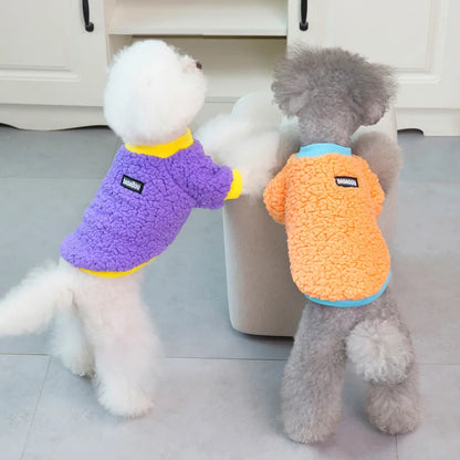 Winter Pet Dog Sweater Polar Fleece Warm Dog Clothes for Small Dog Coat Thicker French Bulldog Clothes Chihuahua Dog Accessories