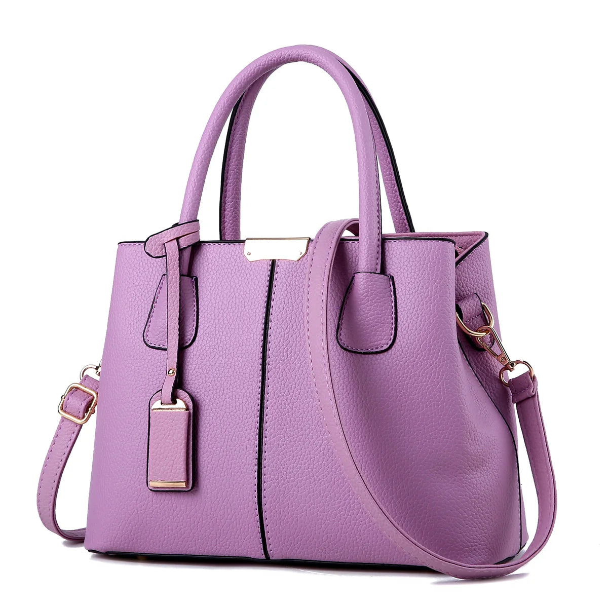 Women Solid Color Handbag Elegant Leather Large Capacity Messenger Pack For Women 2023 New Handbags For Women Daily Shoulder Bag