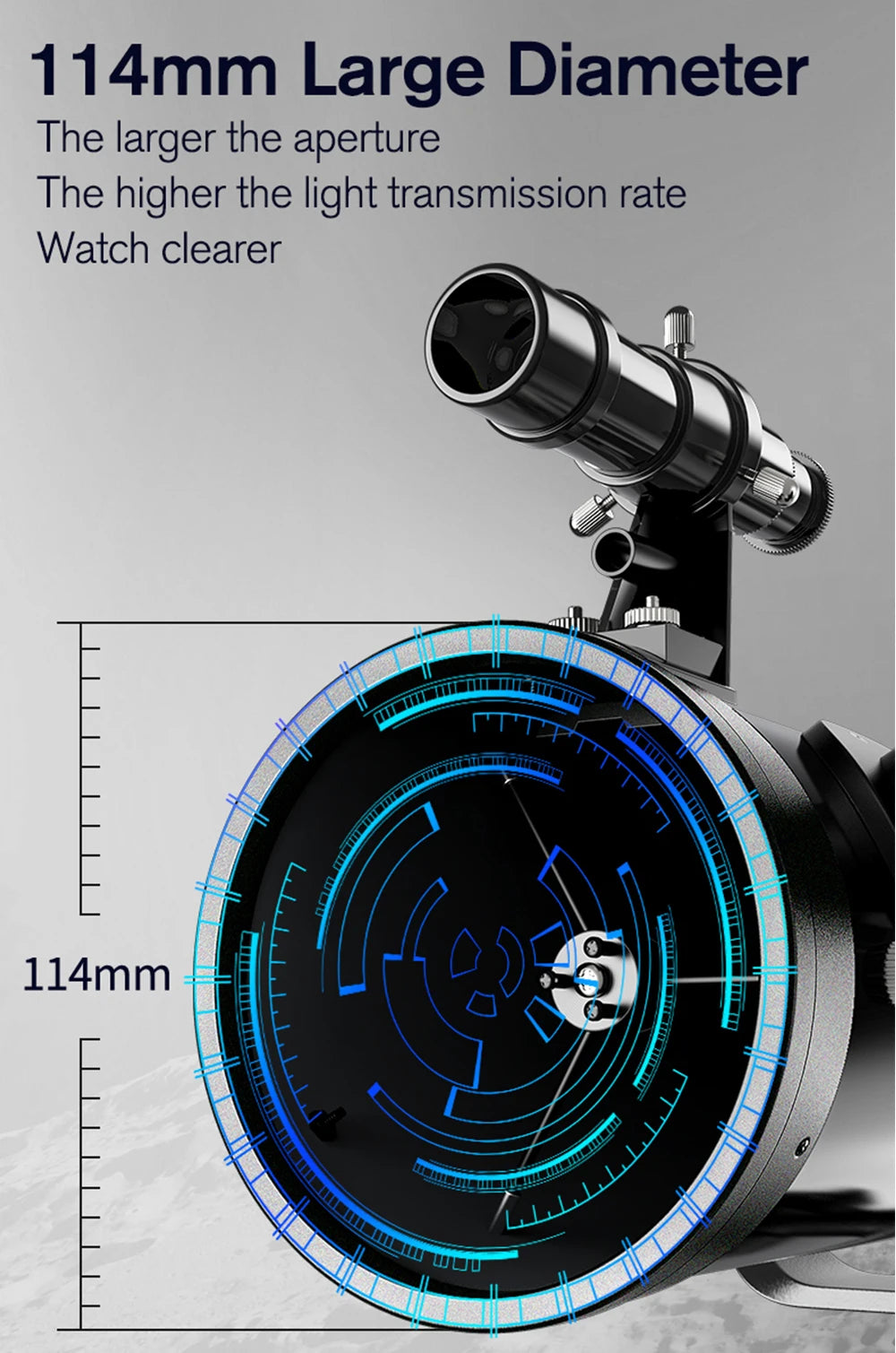 Professional Astronomical Telescope, 875X Reflective Monocular, Astronomic HD, Space Stargazing, Bird Watching, Gift for Kids