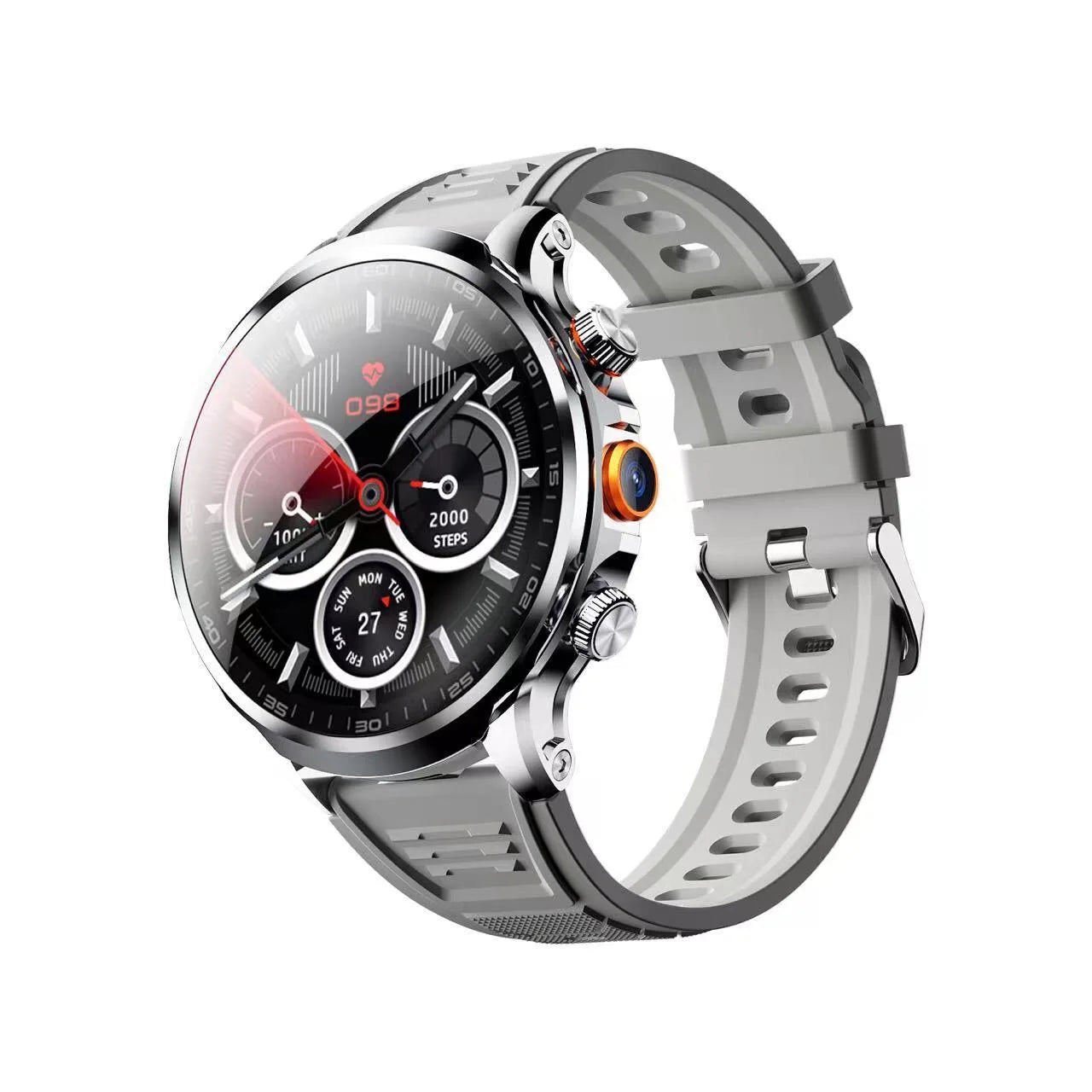 Hot 2025 New Arrival 4G 5G Smart Watch H18 WiFi GPS HD Camera Video Call NFC 8+128GB 900MAH Battery Android Sport Smart Watch