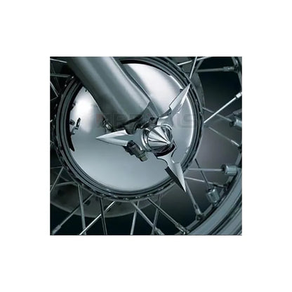 Motorcycle Chrome Black Skull Spun Blade Axle Caps Cover Front Axle Nut Covers For Harley Sportster Dyna Softail V-Rod Custom