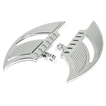 Motorcycle Front Floorboards Passenger Footboard Male Mount Foot Pegs Black/Chrome Footrest For Harley Softail Dyna XL Touring