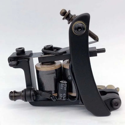 TRUE STAR Newest 10 Wrap Coils Hand-assembled Tattoo Machine Gun For Liner Shader Cast-iron Tattoo Machines