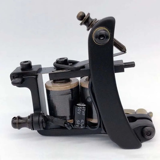 TRUE STAR Newest 10 Wrap Coils Hand-assembled Tattoo Machine Gun For Liner Shader Cast-iron Tattoo Machines