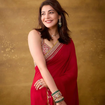 Designer Rangoli Silk Saree with Elegant Sequin & Dori Embroidery Floor-Length Party Wear Bollywood Inspired Look for Women