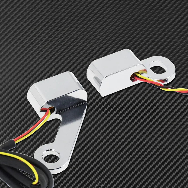 Motorcycle LED E Mark Turn Signal Light Indicator Mini Running Lamp For Harley Softail Touring Sportster XL 883 1200 FLHX Fatboy