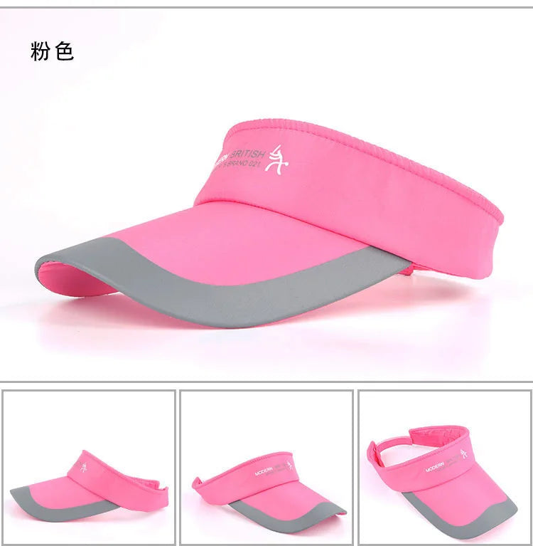 Sport Empty Top Cap  Sun Hats for Women Visor Hat Adjustable Outdoor Cap For man &women