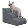 Mesa Lemon Dog Steps 3-Step Pet Ramp Stairs for Small Dogs & Cats Non-Slip Removable Easy Clean Cover