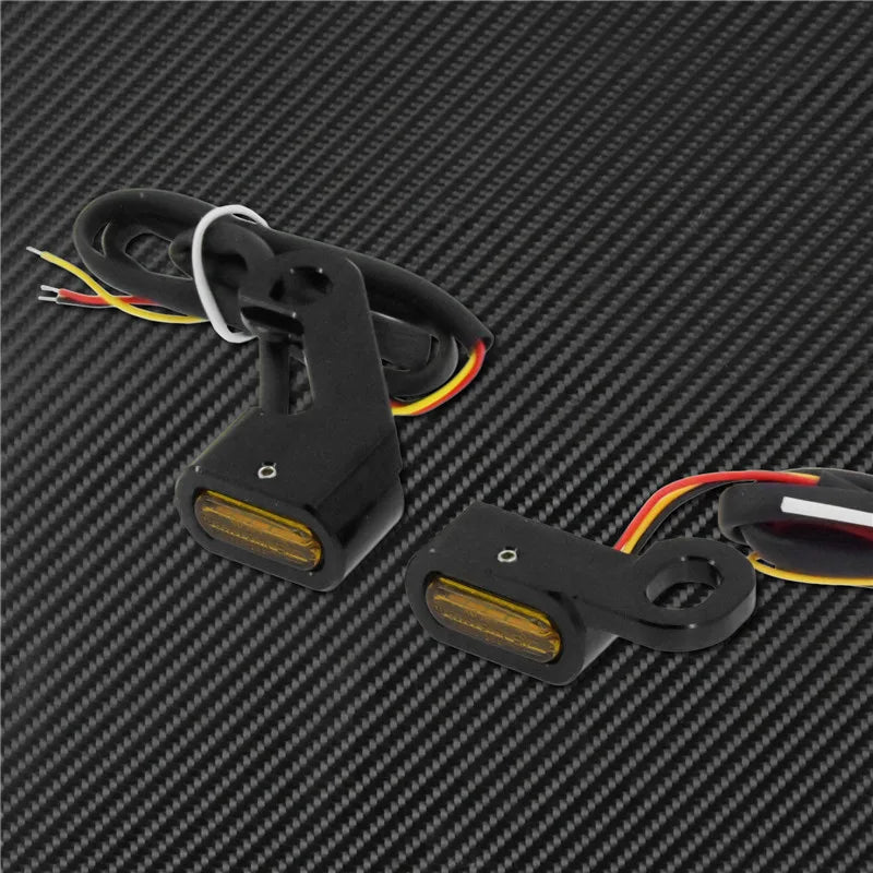 Motorcycle LED E Mark Turn Signal Light Indicator Mini Running Lamp For Harley Softail Touring Sportster XL 883 1200 FLHX Fatboy
