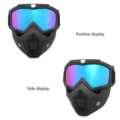 Protective Motorcycle Face Mask Removable Full Face Tactical Motorcycle Helmet Goggles Riding Motocross Glasses Moto Accessories