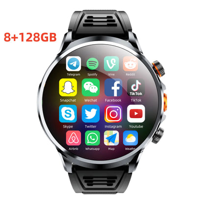 Smart Watch H18 Big Screen 4G 5G Sim Ultra Smart Watch 128GB for Men Long Battery Life Android Camera Smartwatch (2 Straps)