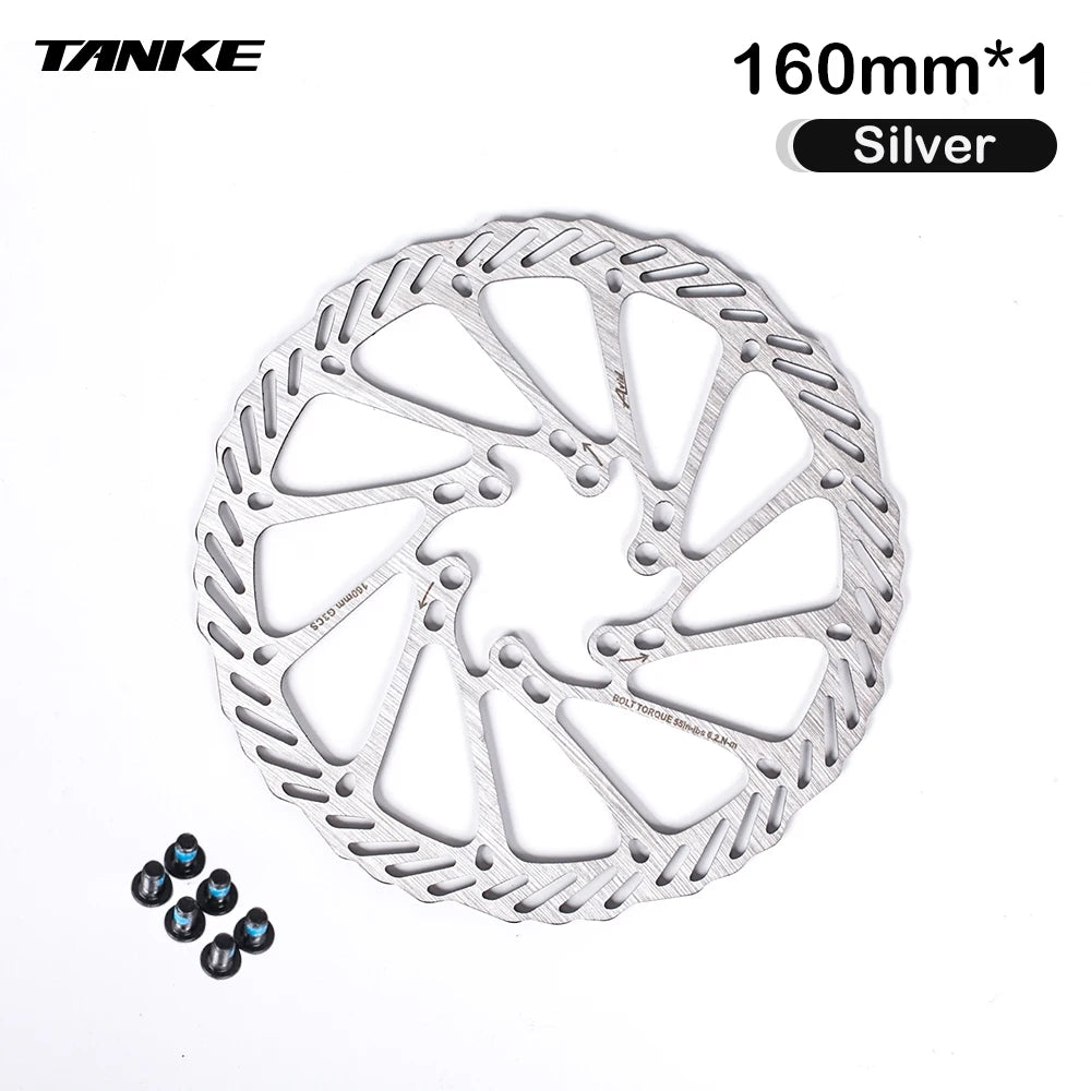 TANKE Bike Disc Brake 140 160 180 203 Rotors With Bolts Hydraulic Brake Road Mountain Bicycle MTB Oil Slick Rotor Bicycle Parts