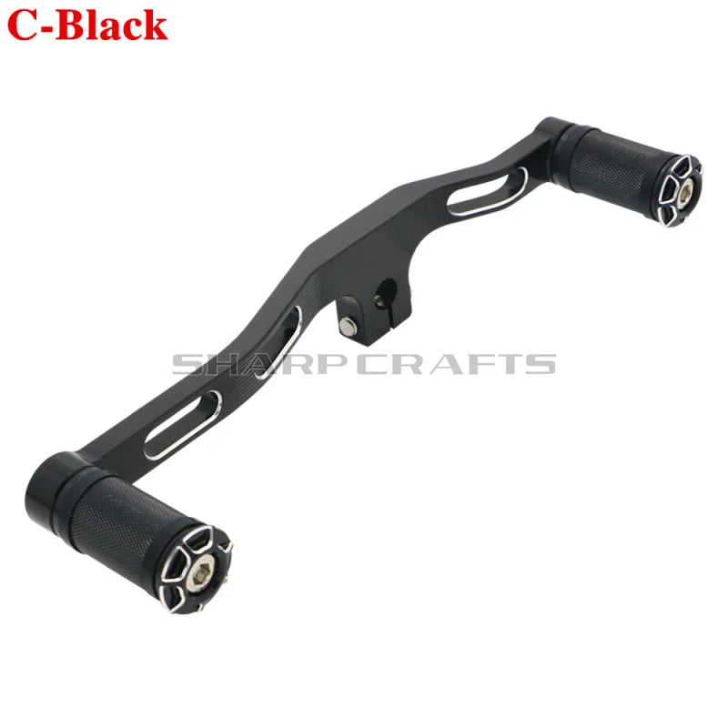 For Harley Dyna Street / Fat Bob Low Rider Super / Wide Glide Motobike CNC Mid-Controls Heel Toe Shifter Lever Shift With Pegs