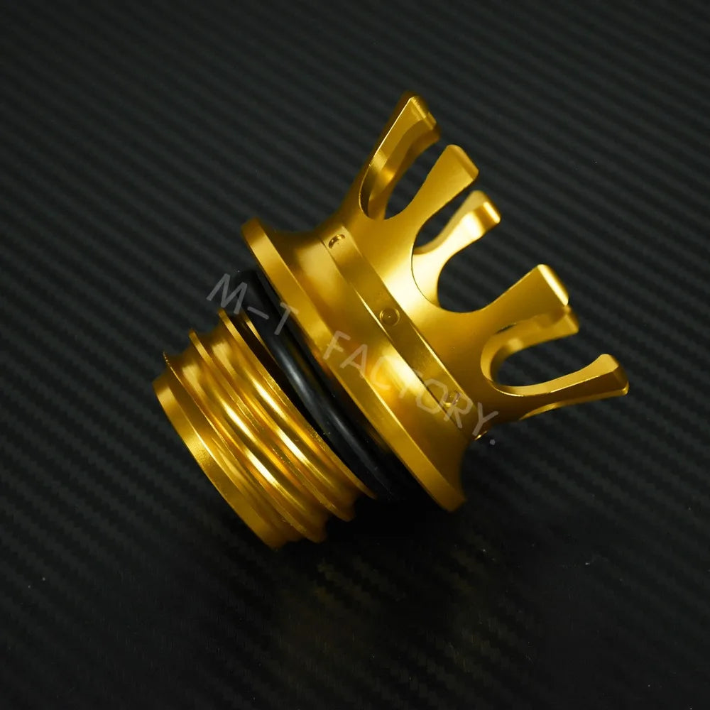 Motorcycle Gas Fuel Tank Cap Crown Style Tank Oil Cover For Harley Touring  Road King FLHR Sportster XL883 Softail Fat Boy Dyna