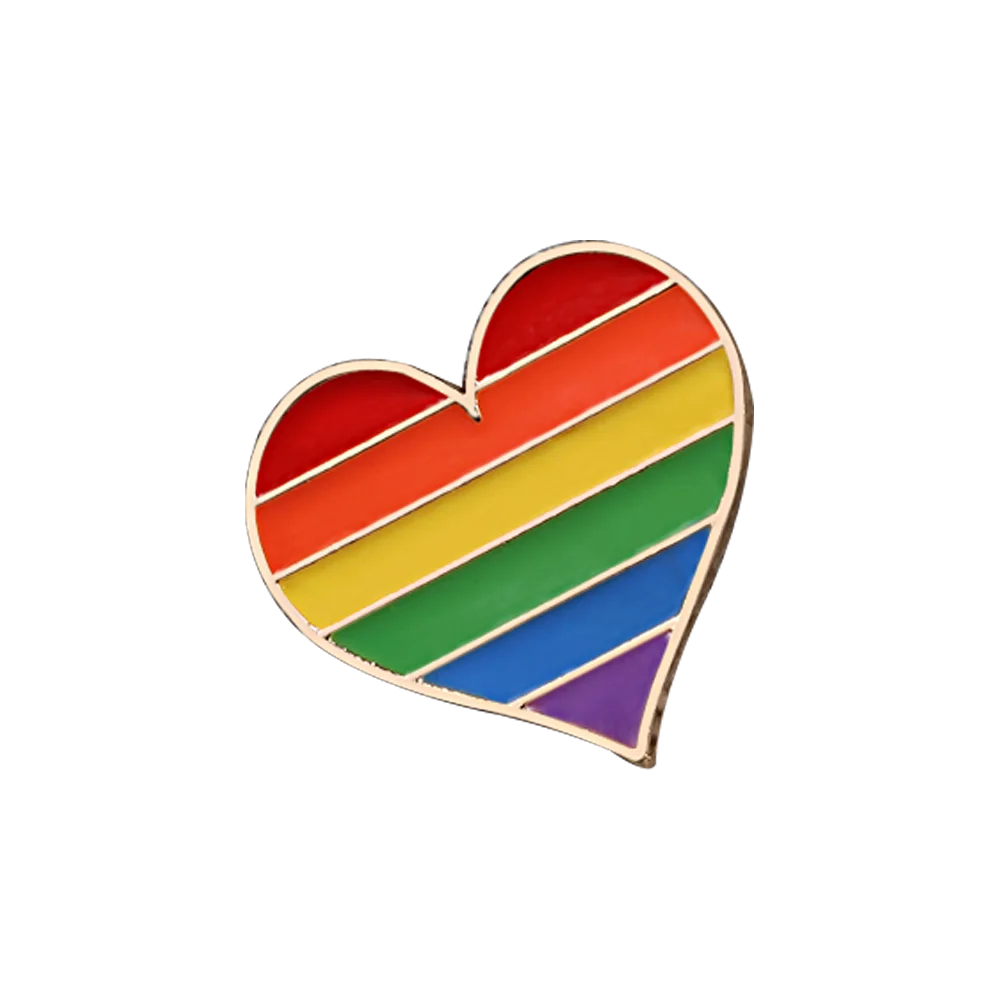 Rainbow Pin Gay Pride Brooch Cartoon Sheep Heart Enamel Lapel Pins Clothes Brooches Unisex Jewelry Gift Rainbow pencil Pin Badge