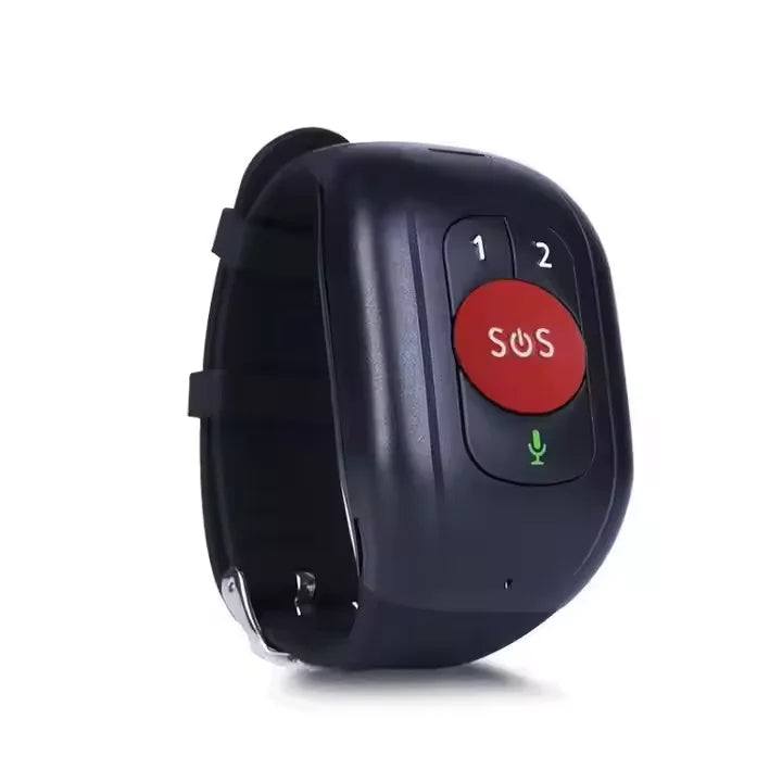 V48 Emergency Elderly Fall Detection Wristband SOS Button 4G GSM GPRS GPS GPS Elder Tracker Smart Watch for Elderly  Health