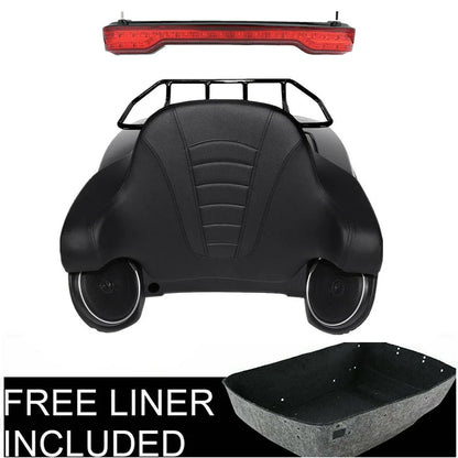 Motorcycle King Trunk LED Tail Light Speakers For Harley Touring Road King Street Glide Electra Glide 2014-2025
