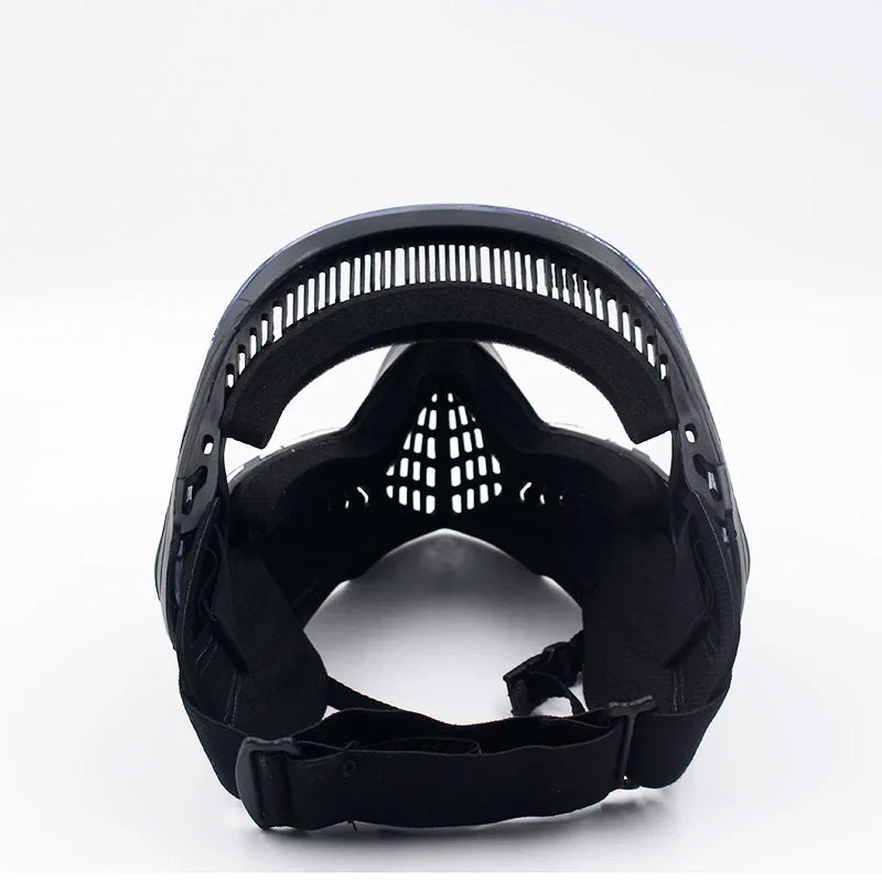 F1 Full Face Tactical Mask With Single Layer Paintball Safety Anti-fog Goggle Tactical Mask Tactical Airsoft Equipment F0022