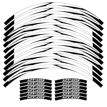 For MT-09 MT09 MT 09 Motorcycle Reflective Wheel Sticker Racing Rim Stripe Tape Decal Waterproof  Accessories