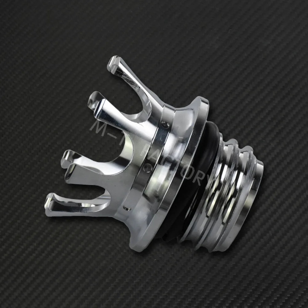 Motorcycle Gas Fuel Tank Cap Crown Style Tank Oil Cover For Harley Touring  Road King FLHR Sportster XL883 Softail Fat Boy Dyna