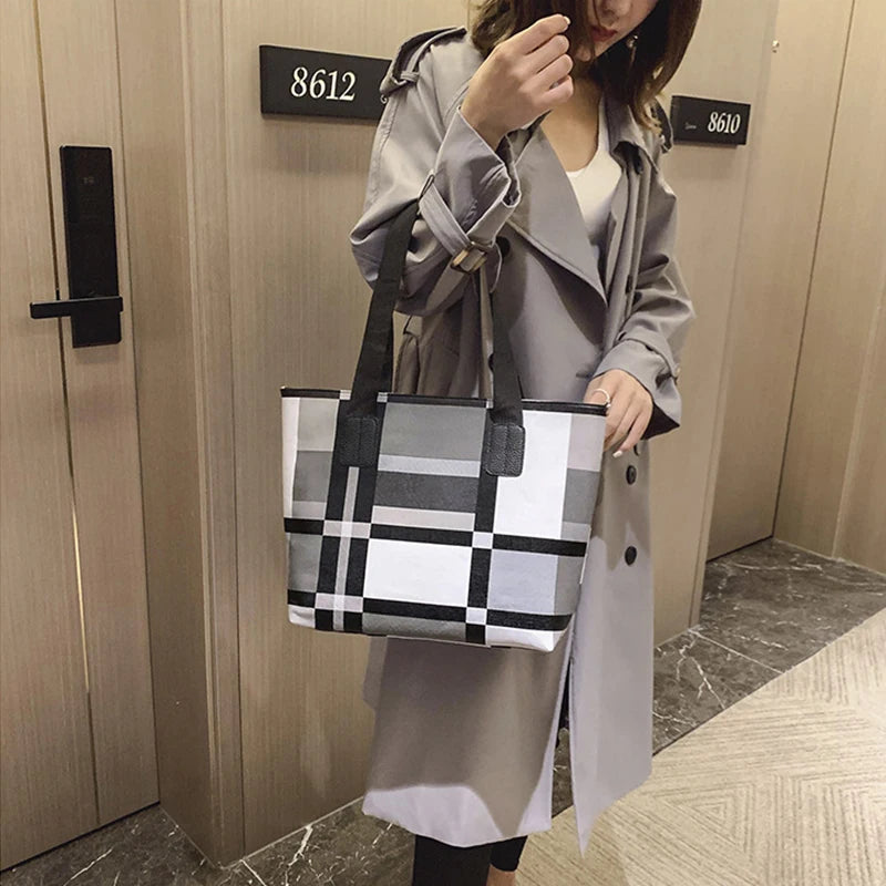 Yogodlns Ladies Large Capacity PU Leather Fashion Luxury Shoulder Bags Women Brief Casual Shopping Bolsa
