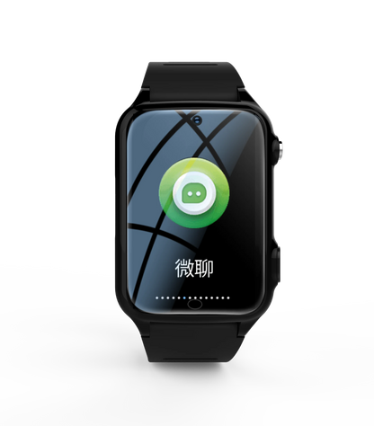 Two-Way Voice Chat Kids Fitness Tracker Watch with Smart GPS IPS Display Android Operating System Waterproof (IPX7) Square Shape