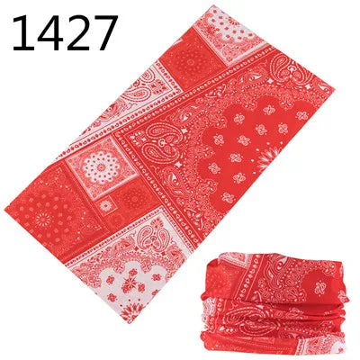 1401-1450 Magic Scarf Outdoor Sports Bicycle Headband Bike Cycling Bandana Neck Tube Warmer Bandanas Scraf Men Hiking Headband