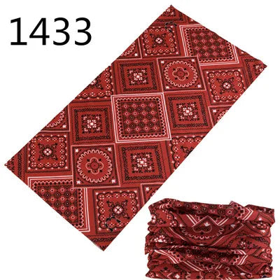 1401-1450 Magic Scarf Outdoor Sports Bicycle Headband Bike Cycling Bandana Neck Tube Warmer Bandanas Scraf Men Hiking Headband