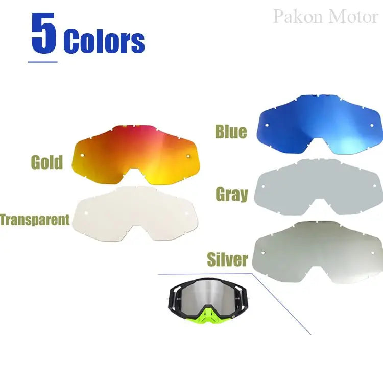 Sunglasses Lens for Outdoor Sport Goggles Glasses Off-Road Dirtbike Motocross Motorcycle Helmet Sun Glasses Accessories 100% New