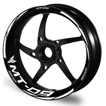 For MT-09 MT09 MT 09 Motorcycle Reflective Wheel Sticker Racing Rim Stripe Tape Decal Waterproof  Accessories