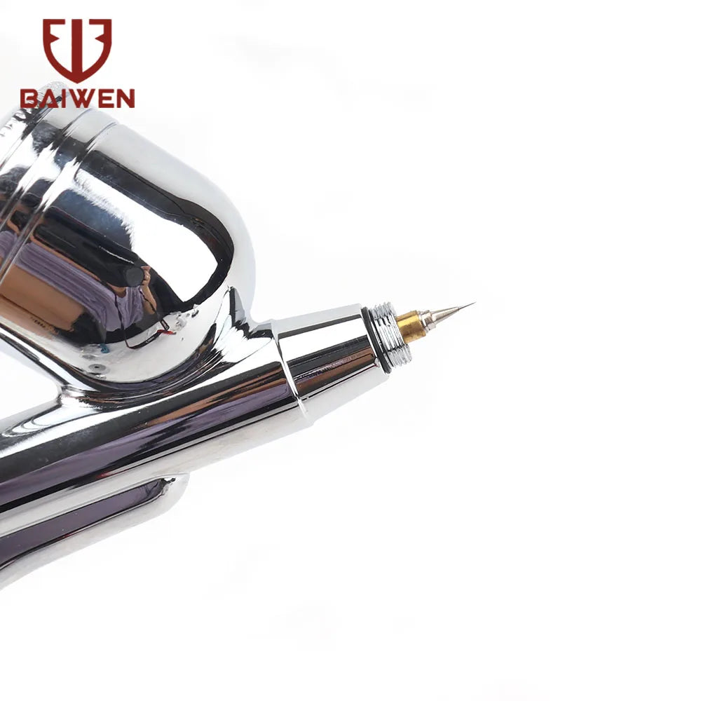 Dual-Action Airbrush with 0.2mm 0.3mm 0.5mm Nozzle Set Gravity Feed Pistol Pneumatic Kit For Cake Model Painting Makeup Tattoo