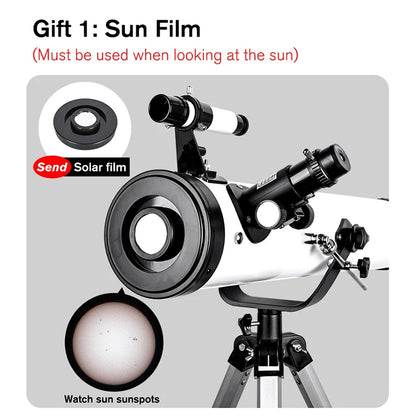 Professional Astronomical Telescope, 875X Reflective Monocular, Astronomic HD, Space Stargazing, Bird Watching, Gift for Kids