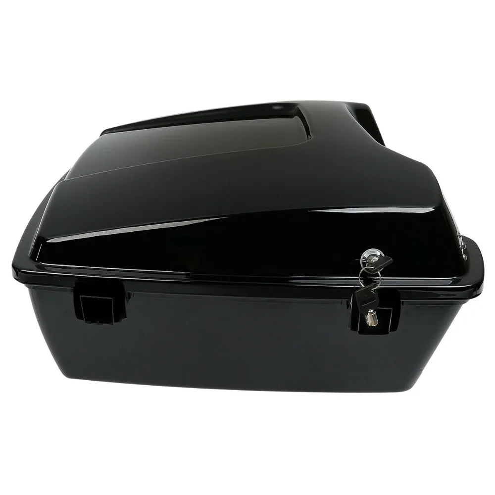 Motorcycle 10.7" Chopped Trunk Set For Harley Touring Road King Street Glide Electra Glide 1997-2013