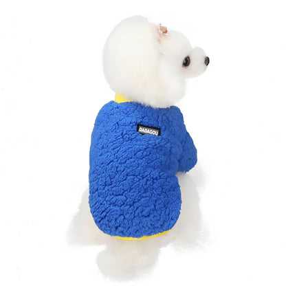 Winter Pet Dog Sweater Polar Fleece Warm Dog Clothes for Small Dog Coat Thicker French Bulldog Clothes Chihuahua Dog Accessories