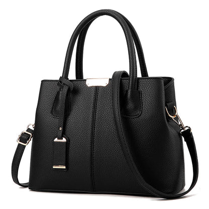 Women Solid Color Handbag Elegant Leather Large Capacity Messenger Pack For Women 2023 New Handbags For Women Daily Shoulder Bag