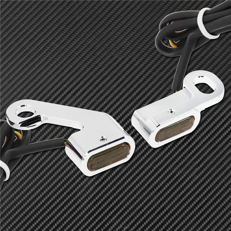 Motorcycle LED E Mark Turn Signal Light Indicator Mini Running Lamp For Harley Softail Touring Sportster XL 883 1200 FLHX Fatboy