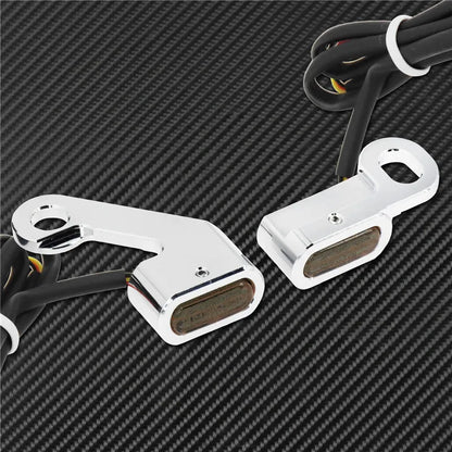 Motorcycle LED E Mark Turn Signal Light Indicator Mini Running Lamp For Harley Softail Touring Sportster XL 883 1200 FLHX Fatboy