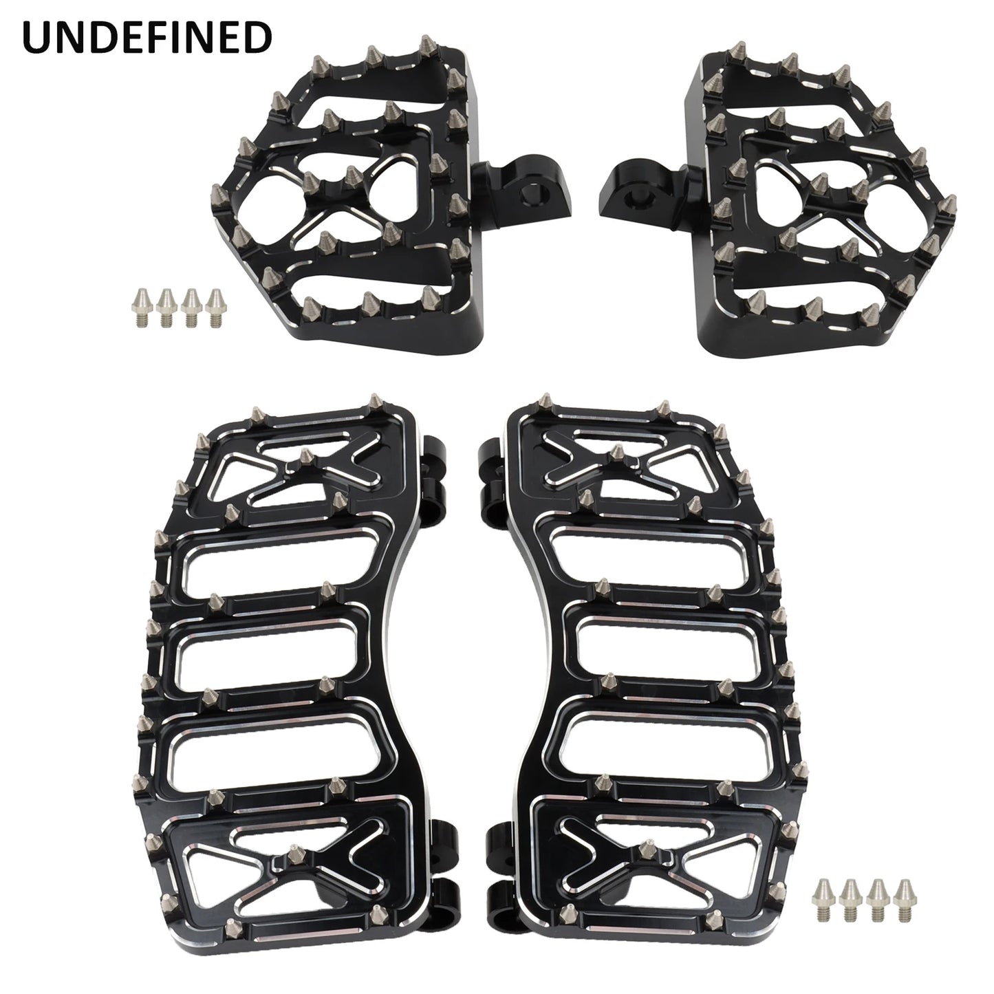 Wide Floorboards MX Foot Pegs Footrest Driver Pedals for Harley Touring Road King Street Glide 86-2023 Softail Fatboy Dyna FLD